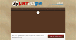 Desktop Screenshot of libertyprorodeo.com