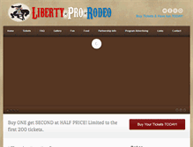 Tablet Screenshot of libertyprorodeo.com